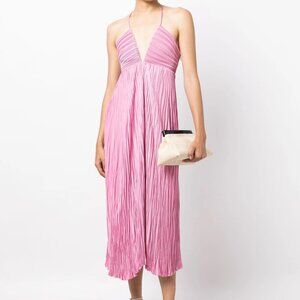 A.L.C.  Pink Angelina Pleated Midi-Dress 2